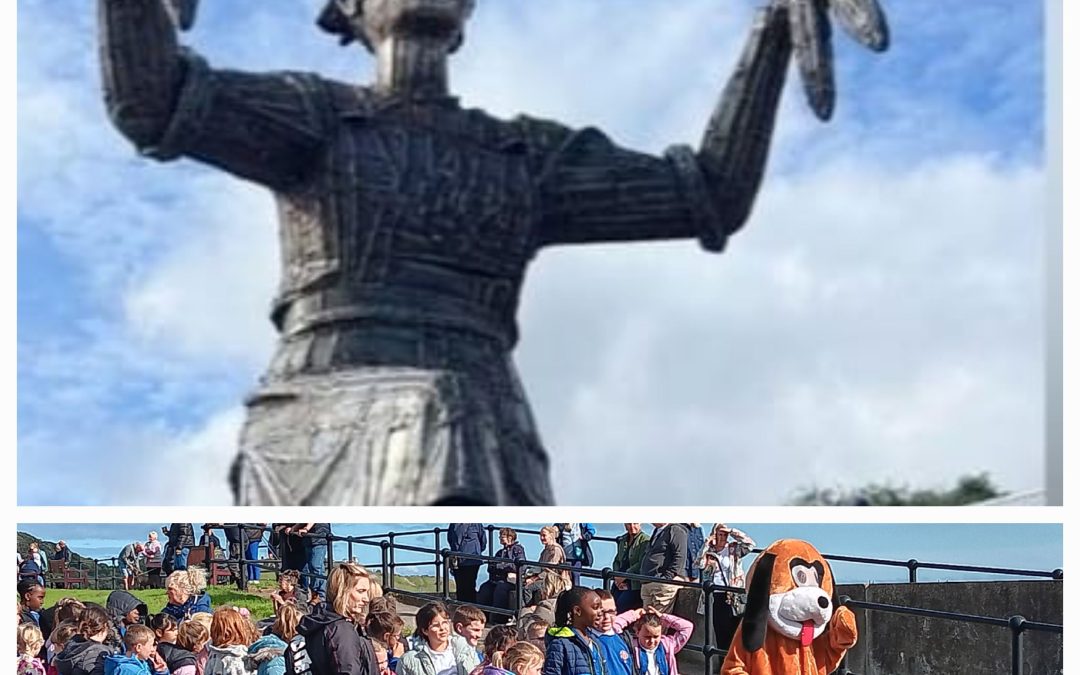 Herring Girl statue unveiling North Shields
